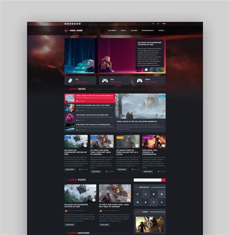 video game website template|Awesome Game Website Templates .